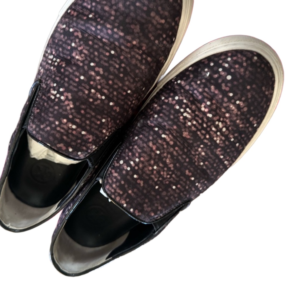 TORY BURCH Designer Multi-color Casual Slip-On Tennis Shoes/ Sneakers Size 8.5 - Picture 14 of 14